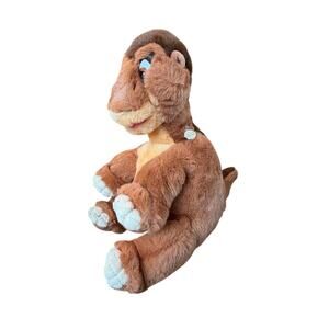 Vintage GUND Littlefoot Plush The Land Before Time Dinosaur 1990's Medallion 14"